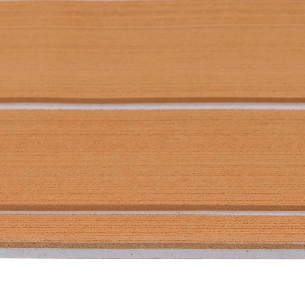 Tappetino per Barche Rigato Marrone e bianco 240 x 90 cm EVA 42046769