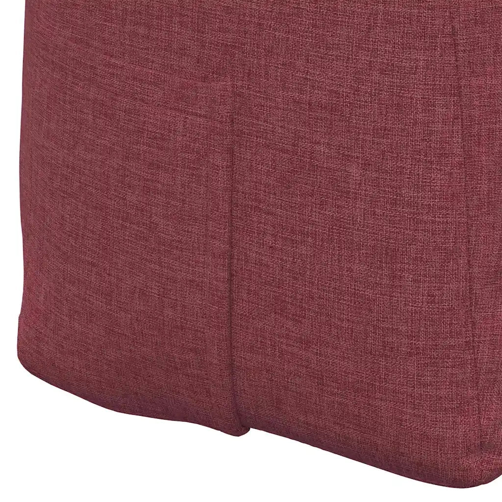 Cuscino per Schiena Rosso Vino 100 x 24 x 50 cm Tessuto 42014444