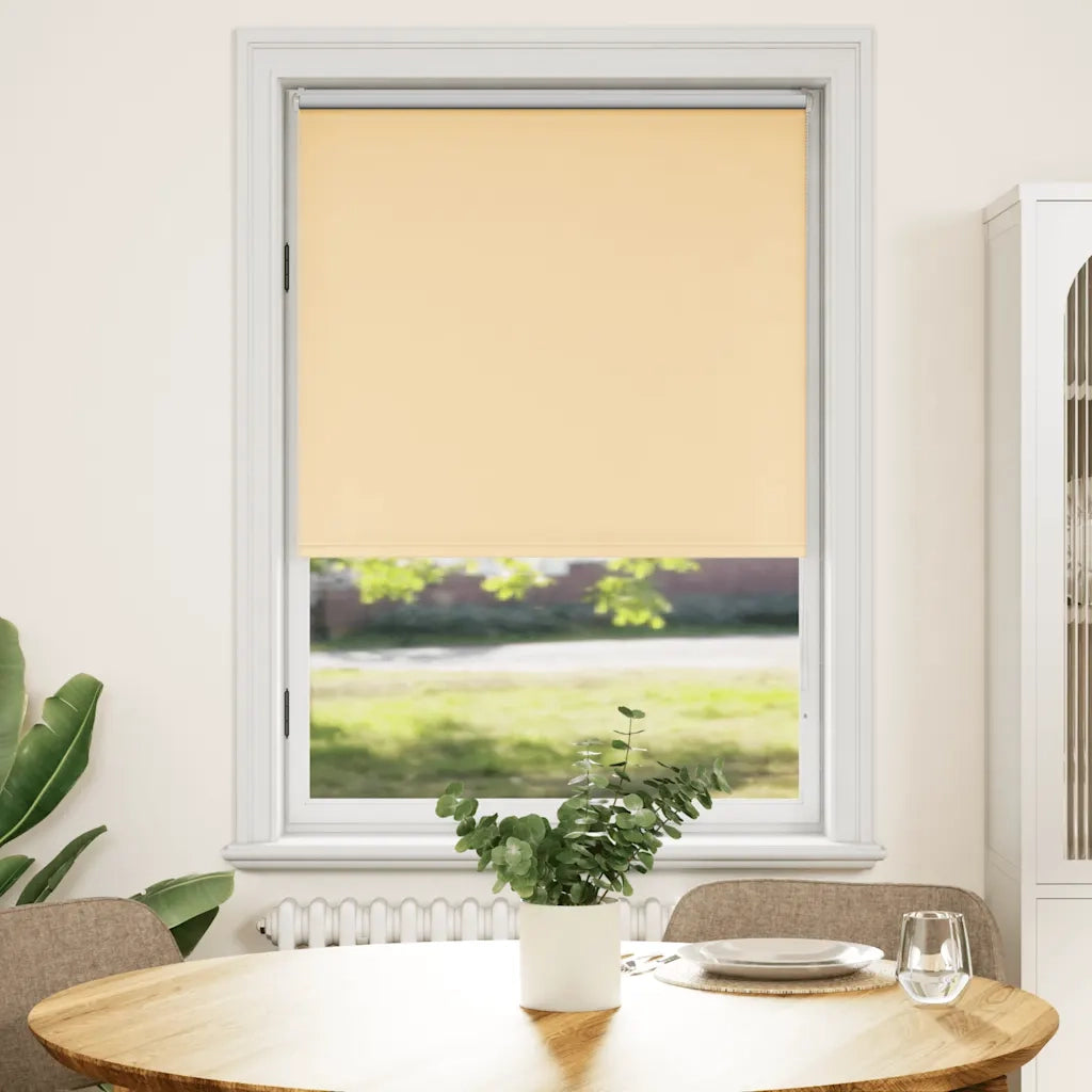 Tenda a rullo | Tenda avvolgibile oscurante 124,4x175 cm Tessuto Larghezza 120 cm beige