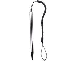 Stilo per Tablet con Penna con Spring e Materializzatore in Argento - Adatto per MP4 e MP5 - Scrivere su Tablet con Display Resistivo - Stilo per Touchscreen Sensibile
