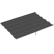 Tenda per Pergola Retrattile ¨C Minimal ¨C 350x260 cm Grigio Scuro