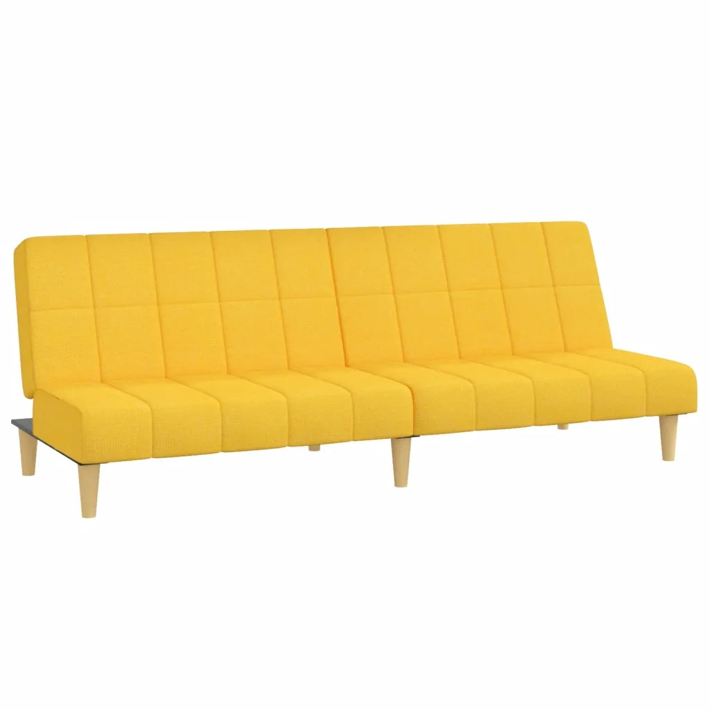 Divano Letto a 2 Posti-Sofa Letto 2 Posti-Daybed Giallo in Tessuto