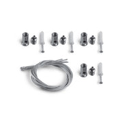 Kit sospensione pannelli LED con cavi 60 cm Videx acciaio