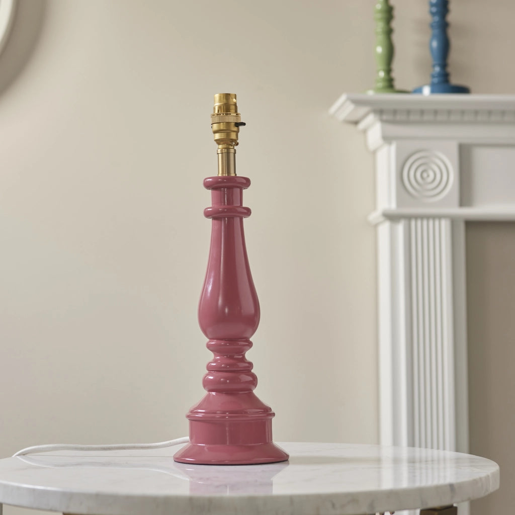 Base lampada da tavolo resina rosa Myrtle Endon B22