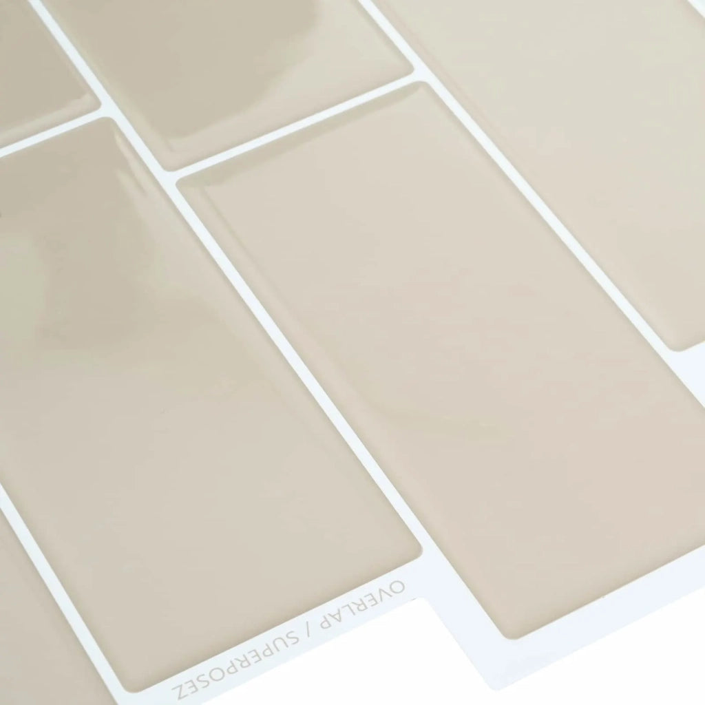 Piastrella subway 20 pcs Beige 29 x 21 cm Poliuretano e PET 42046154