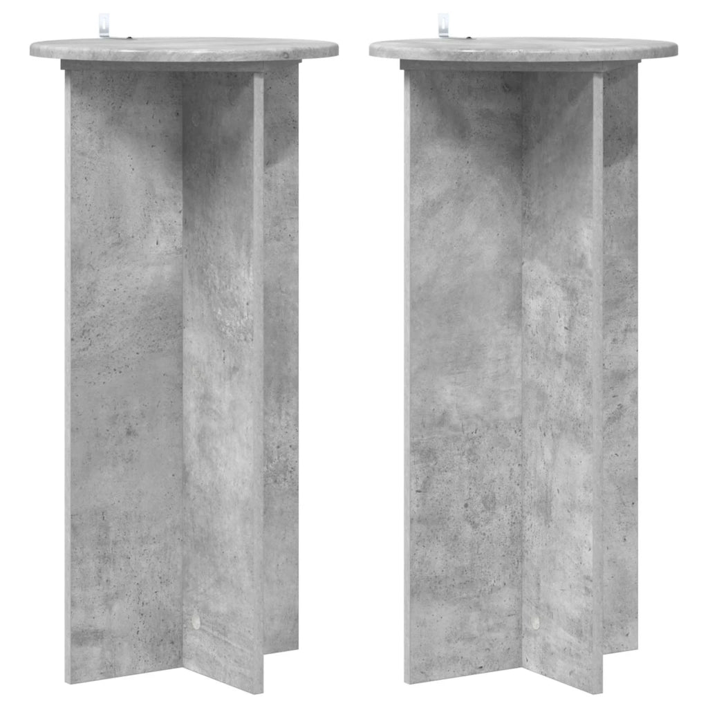 Supporto per piante | Sostegno per piante 2 pz Grigio Cemento 40 x 40 x 80 cm