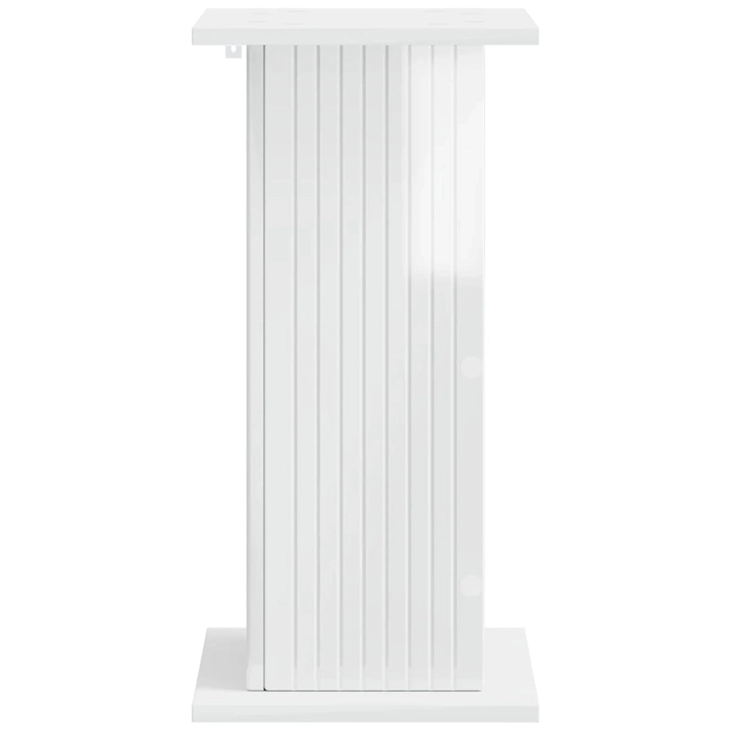 Supporto per piante Bianco Lucido 30,5 x 30 x 60,5 cm 899788