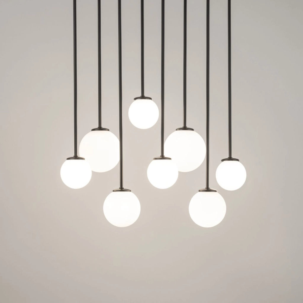 Lampada a sospensione moderna Tulia 8xG9 sfere bianche