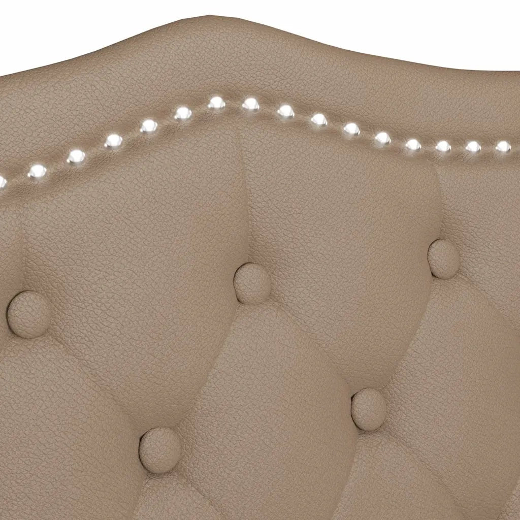 Panca Chesterfield-Sgabello-Divano con cuscino Cappuccino 120,5 x 65 x 75 cm