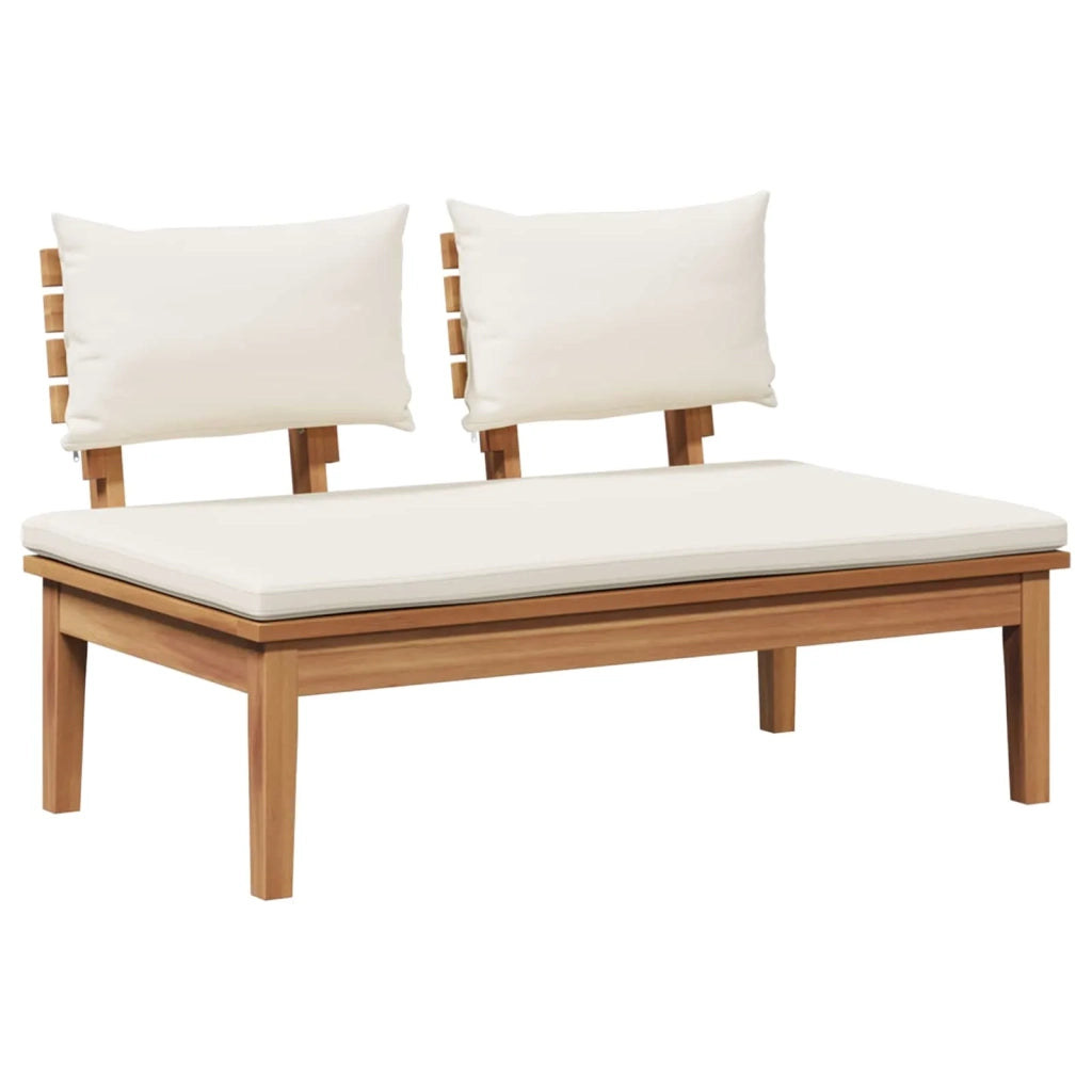 Set Divano da Giardino 5 pcs Marrone e Crema
