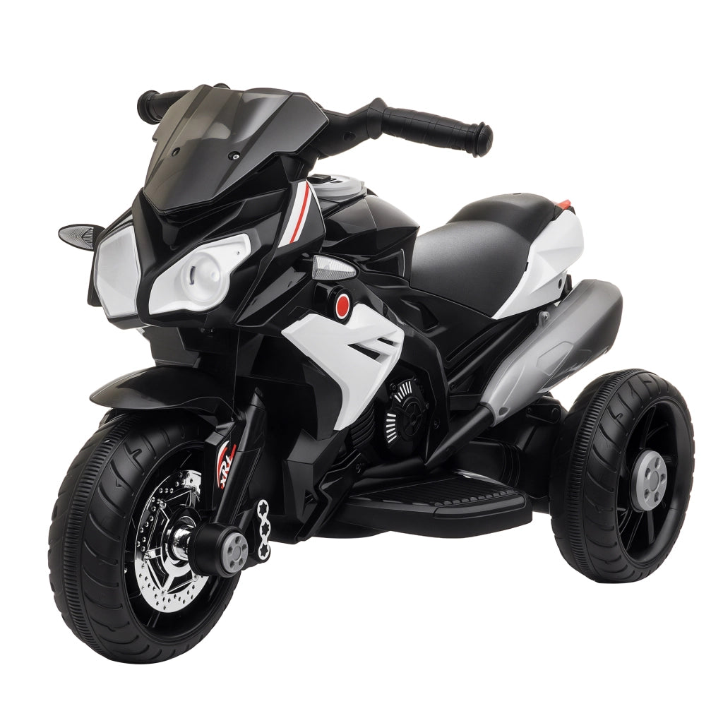 Triciclo Elettrico per Bambini ¨C Minimal ¨C 86x42x52 cm Nero e Bianco
