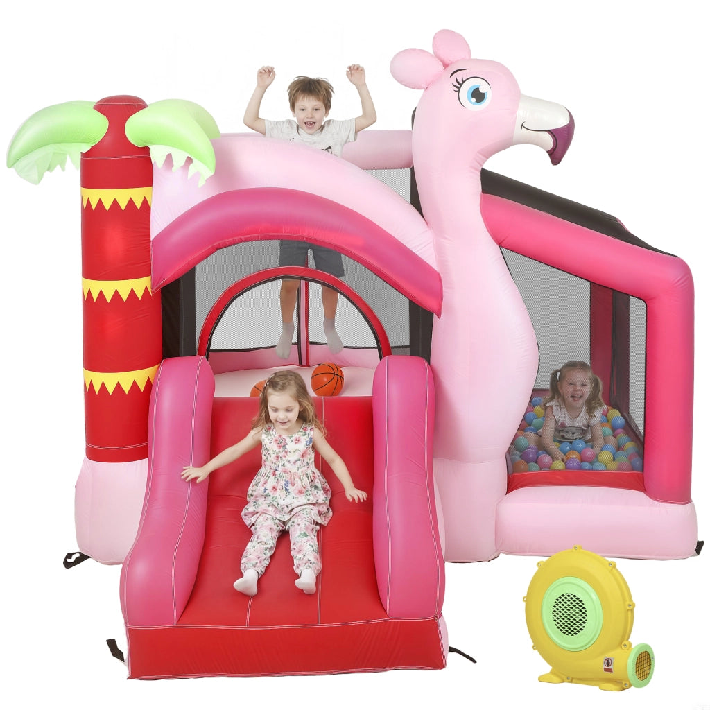 Letto gonfiabile per bambini con scivolo e piscina di palline ¨C zephmum ¨C 255x230x196cm