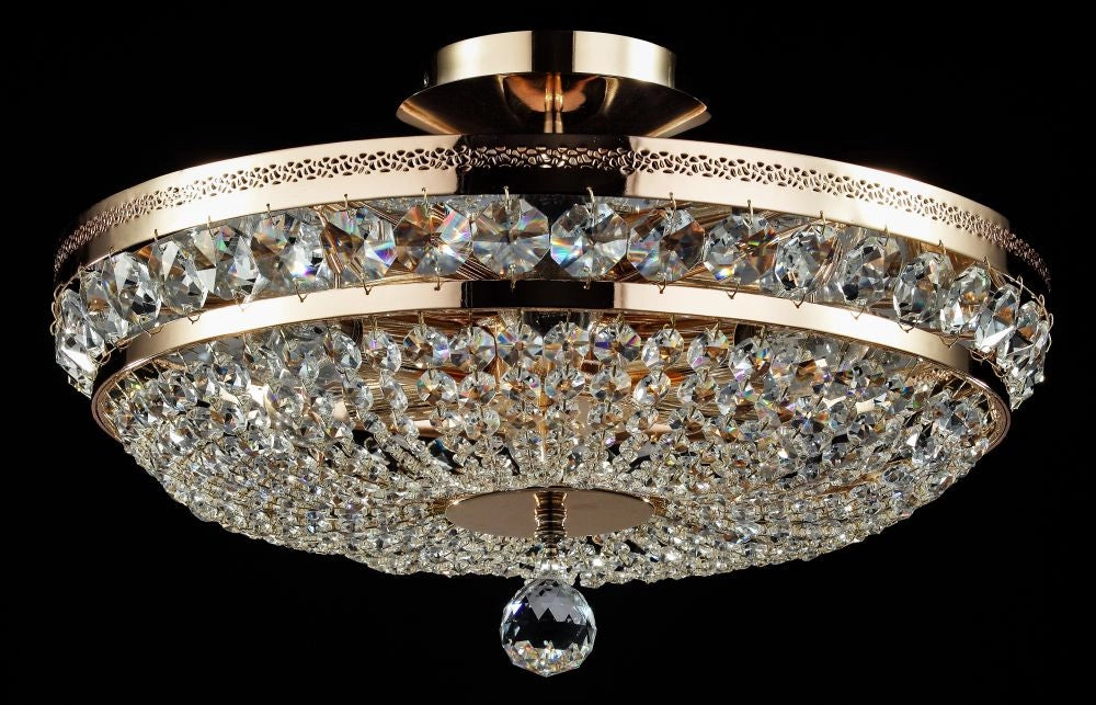 Lampadario Ottilia cristallo ottone 6xE14 Maytoni