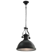 Lampada da Soffitto Nera Rotonda E27 281624