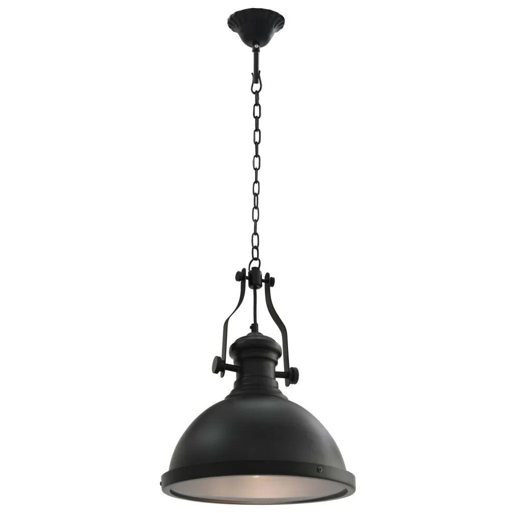 Lampada da Soffitto Nera Rotonda E27 281624