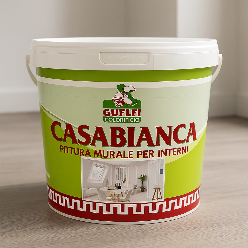 Idropittura Tempera Casabianca Guelfi per Interni Bianca 14 lt