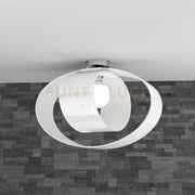 LAP PLAFONIERA D.55 CM. 1 LUCE BIANCO 1146-PL55-BI