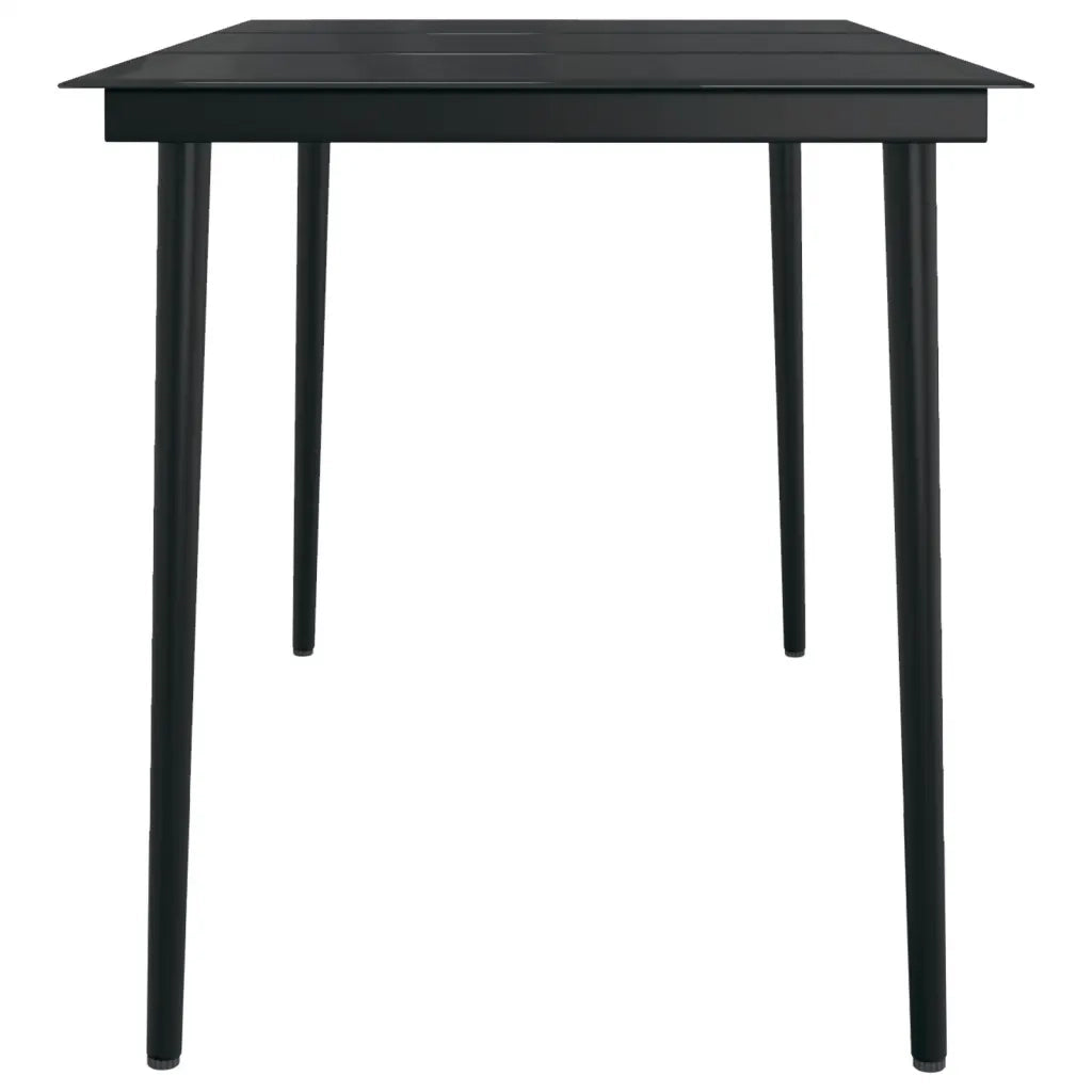 Set da Pranzo da Giardino 5 pz Nero 3099397