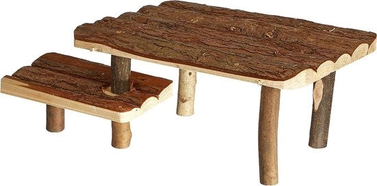 Alloggiamento e ormeggio naturale con scala 37 × 17 × 28 cm