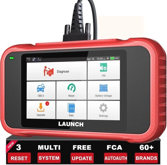 Scrittore di Diagnosi OBD2 Multimarca per Auto con 4 Sistemi e 7 Funzioni di Reset
