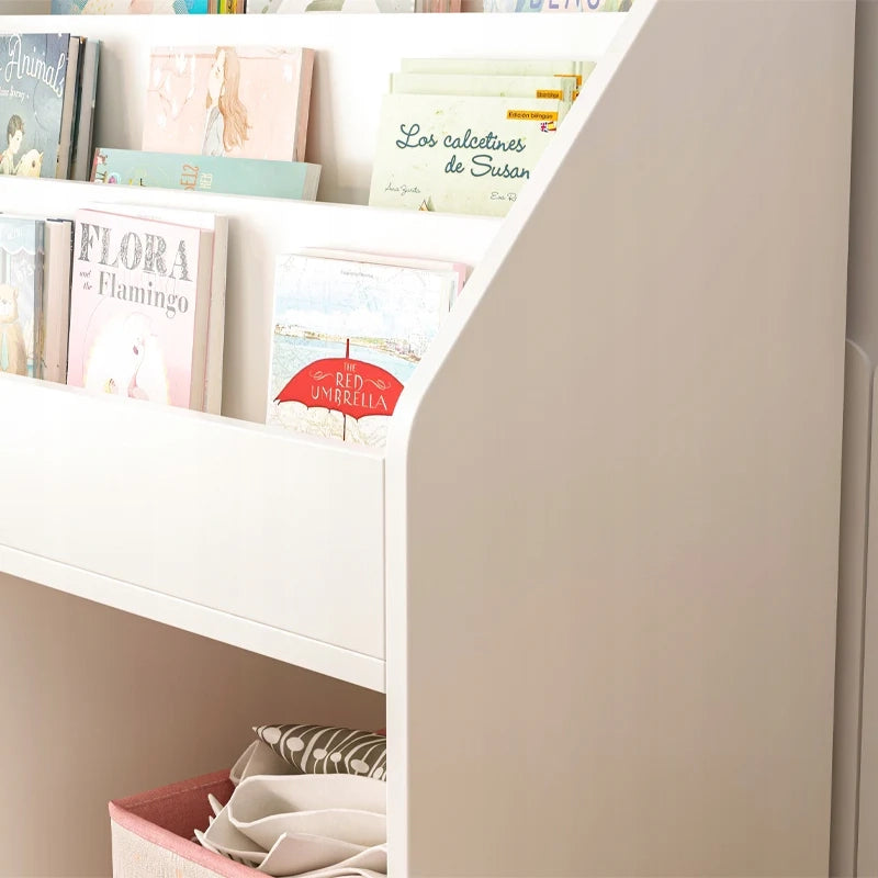 Libreria per bambini, portagiochi, ideale per organizzare libri e giocattoli.