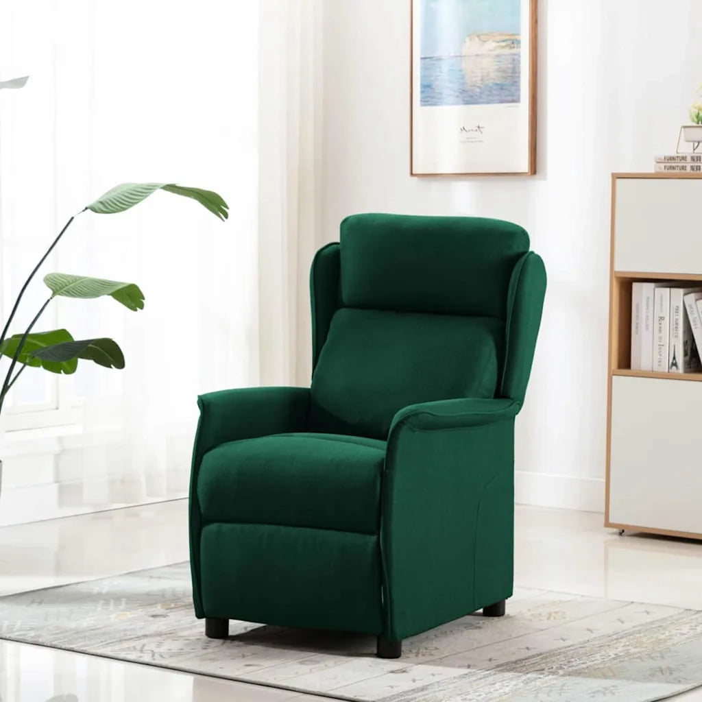 Sedia da massaggio Verde Scuro 93.5 x 67.5 x 101.5 cm Tessuto 348355