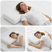Cuscino da Letto Bianco 74 x 39 x 13 cm Schiuma Memory 42020218