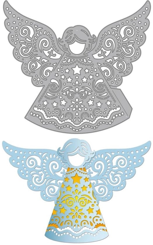 Tavolozza per stencil - Design Engel - Stencil - Scrapbooking - Fai da te - Acciaio inossidabile 208mm x 181mm - Tavolozza per stencil
