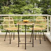 Set da Pranzo da Giardino 3 pz in Polyrattan 3157835