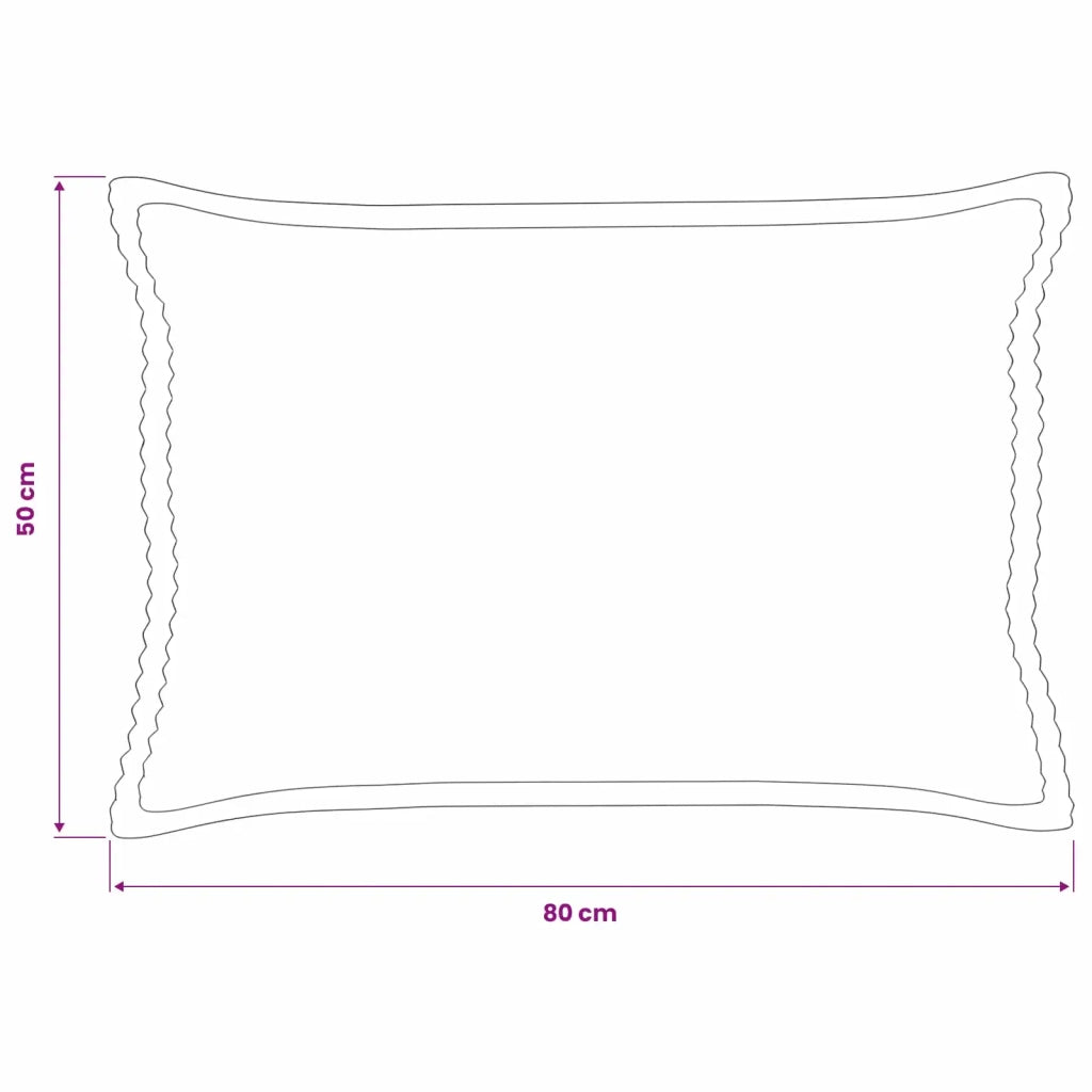 Federa 6 pz HOUTEN Grigio Scuro 50 x 80 cm corduroy 920112