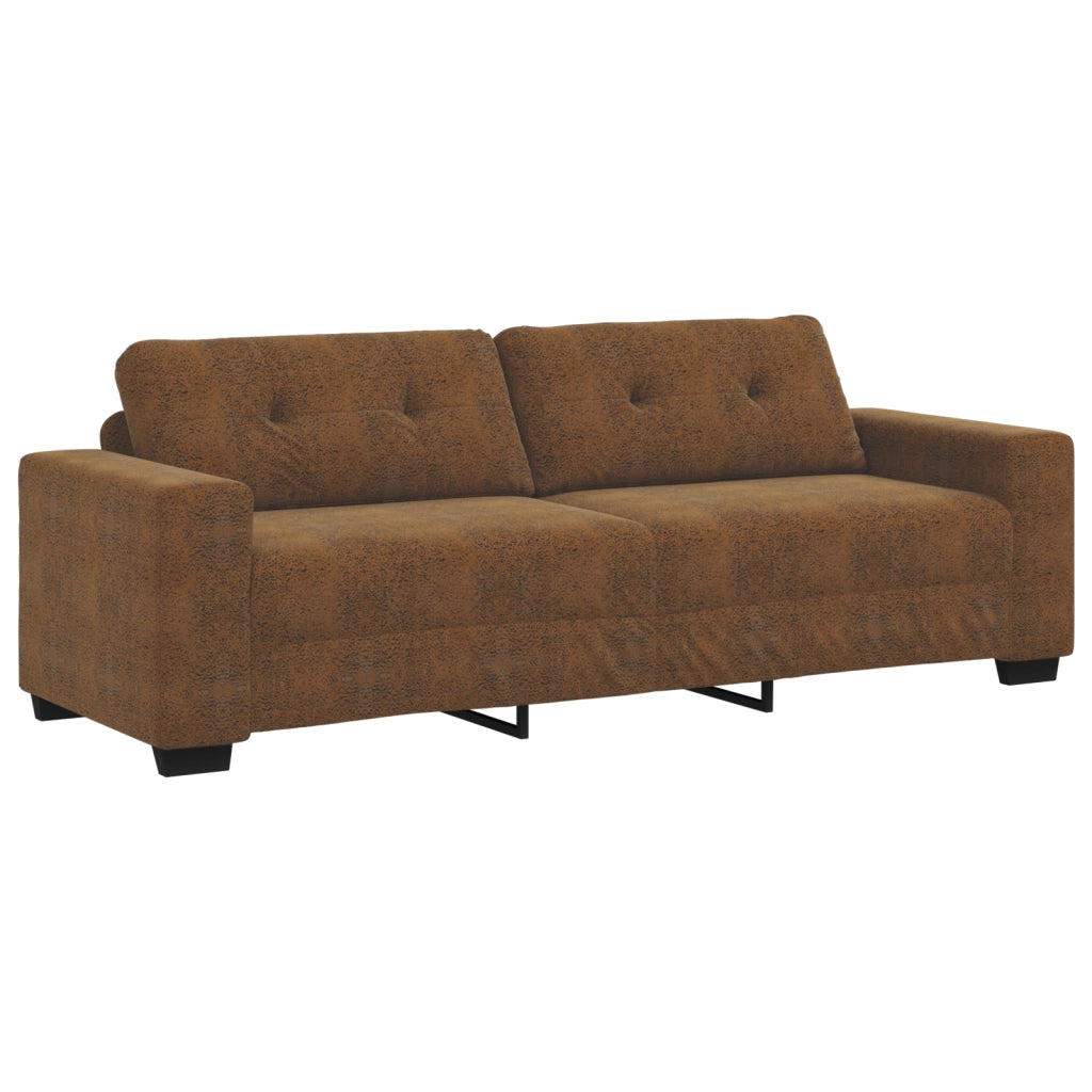 Divano 2 pcs Marrone 221 x 78 x 80 cm Pelle sintetica 3324719