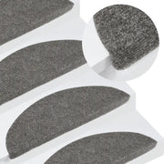 Tappetini Autoadesivi per Scale 30 pz Grigi 56x17x3 cm 3365910