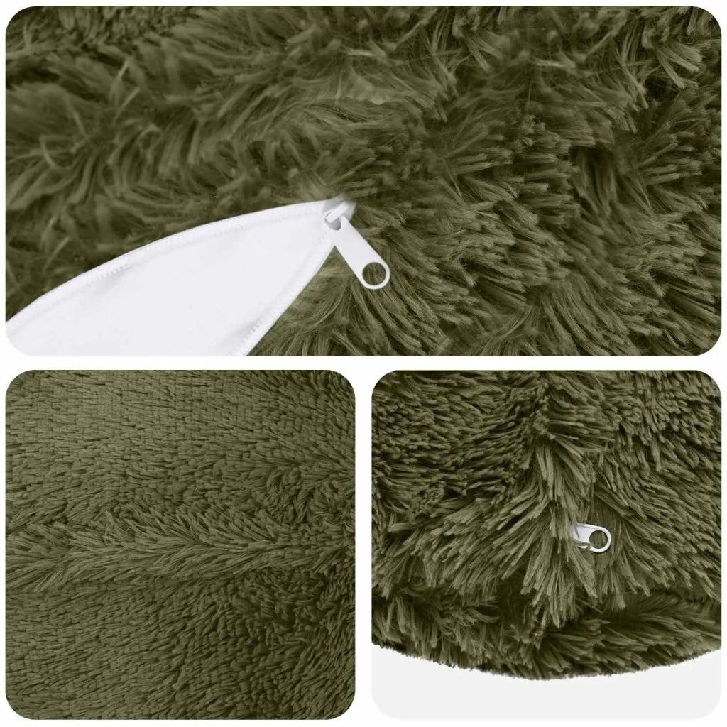 Federa 6 pcs HEERLEN Verde Ø 60 cm Fleece PV 923064