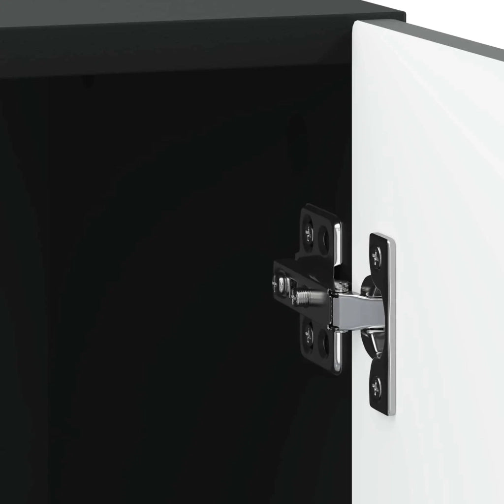 Comodino Nero 43 x 34,5 x 47 cm Legno ingegnerizzato 895257