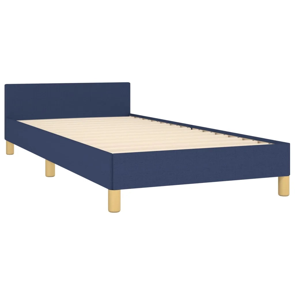 Giroletto senza Materasso-Struttura Letto Blu 100x200 cm in Tessuto 911701