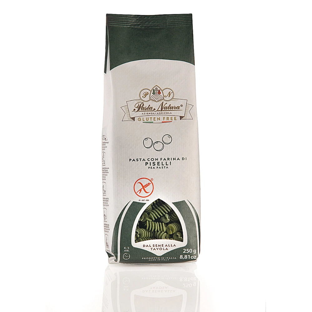 Pasta natura fusilli con farina di piselli gluten free 10 confezioni da 250 grammi