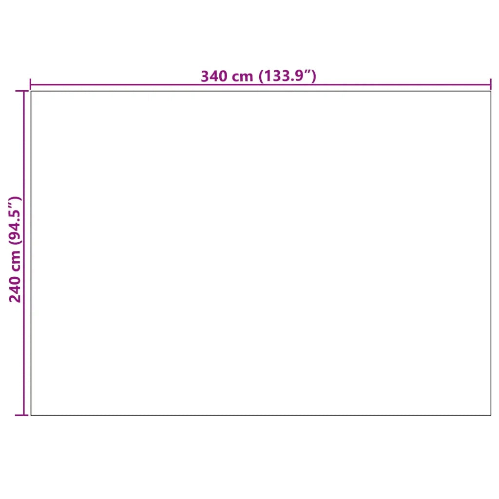 Tappeti per area GALATI Crema 340 x 240 cm Poliestere 42022797