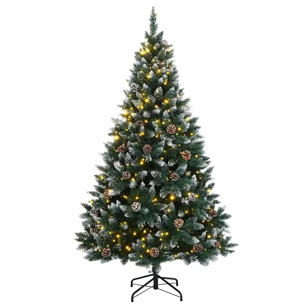 Albero di Natale Artificiale Incernierato con 300 LED 180 cm 3315775