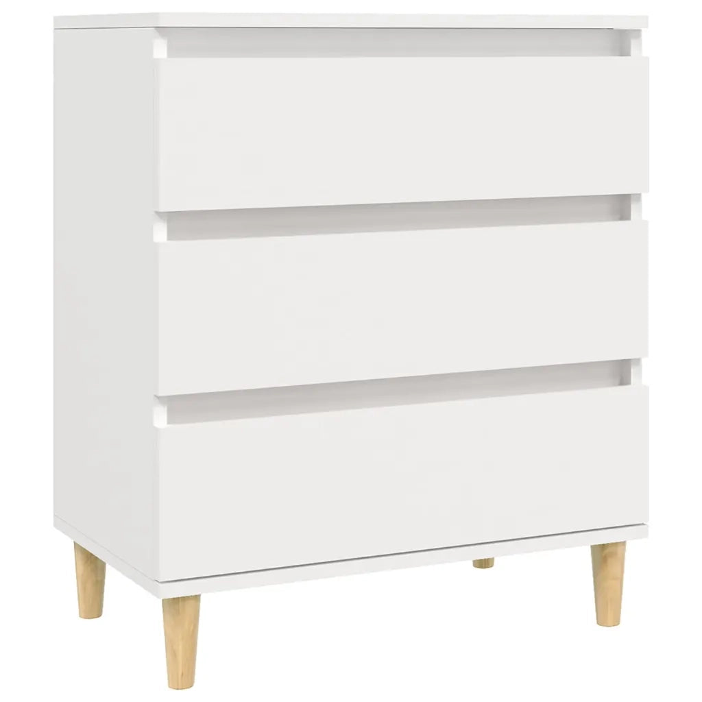 Credenza-Buffet-Armadio da cucina Bianca 60x35x70 cm in Legno Multistrato 208576