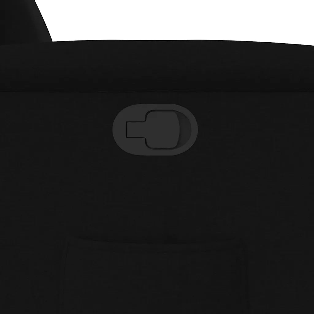 Poltrona Reclinabile in Tessuto Nero 4015578