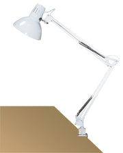 Lampada da scrivania a morsetto bianca E27 Rabalux Arno 4214