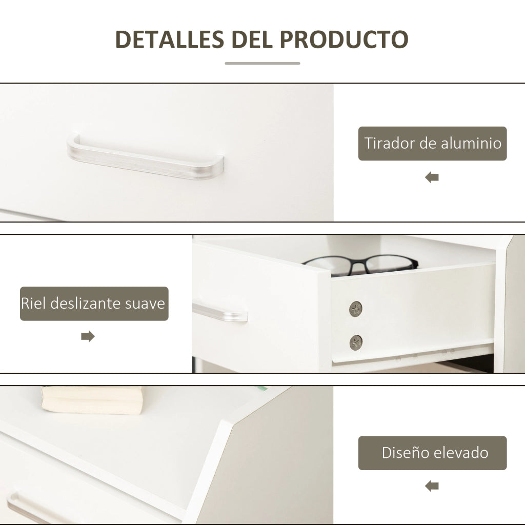 Scrivania con cassetti ¨C Minimal ¨C 40x36x65 cm bianco