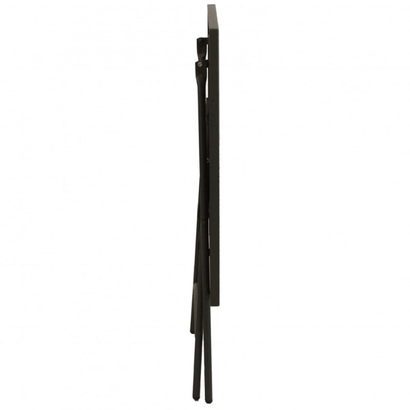 Tavolo da Giardino Bristol 70x70 cm Taupe in Acciaio Pieghevole – Tavolo Quadrato da Esterno