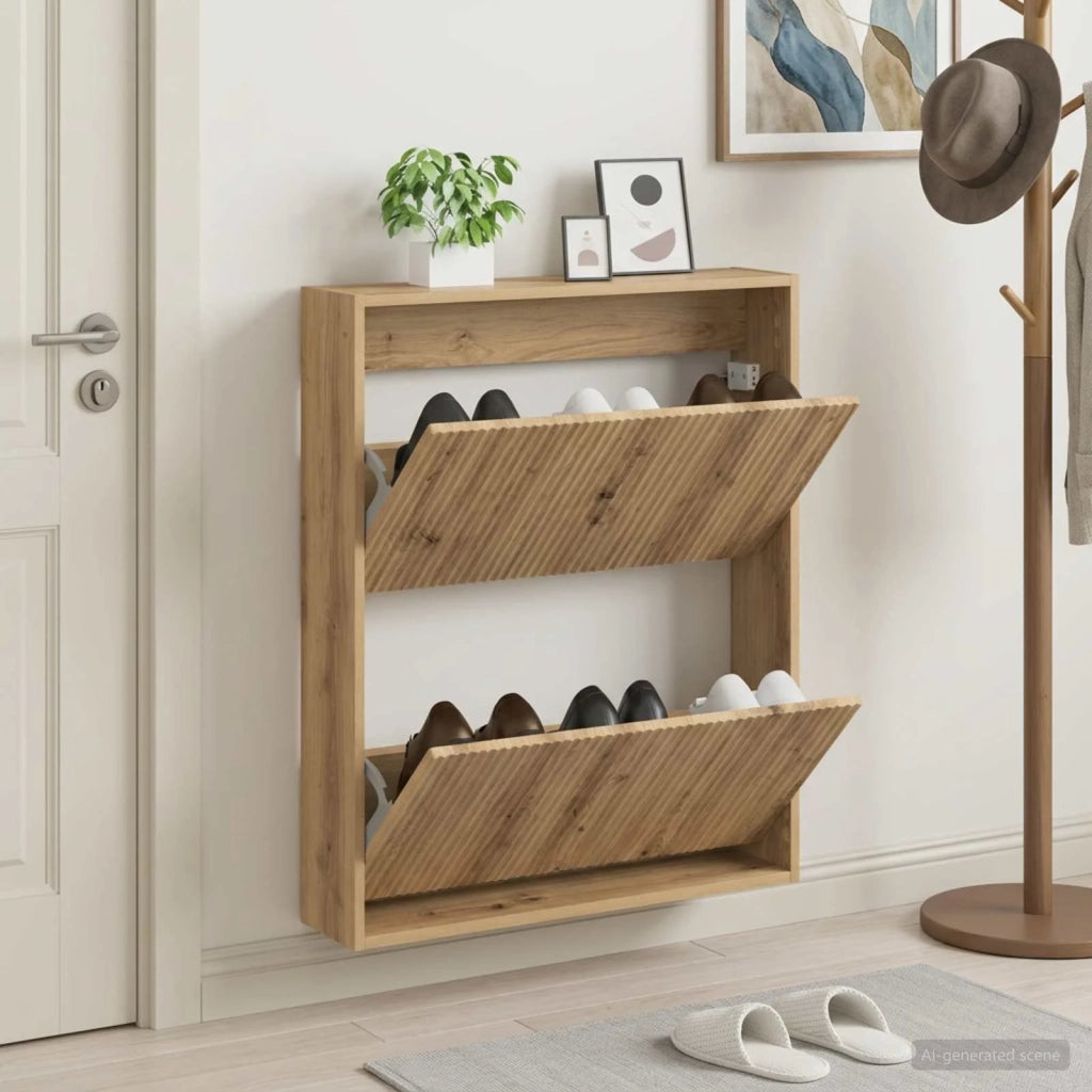 Mobiletto per Scarpe da Muro ARNHEM 71 x 17 x 86 cm 896644