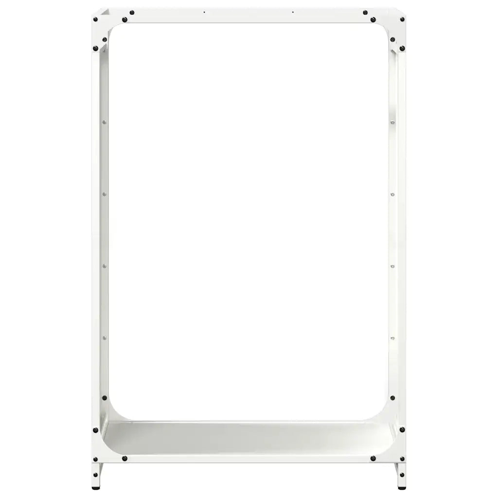 Rastrelliera per Legna da Ardere Bianca 60x28x90 cm CFW6664468