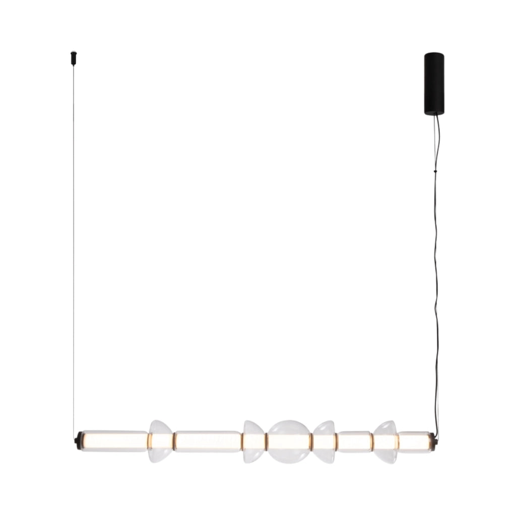 Lampada a sospensione Cosmo LED 39W nera vetro Maytoni