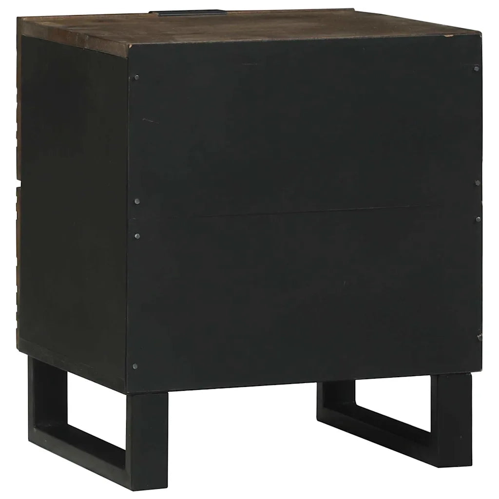 Set di 2 Comodini | Armadio da Notte | Mobiletto da notte Noce 40 x 33 x 46 cm