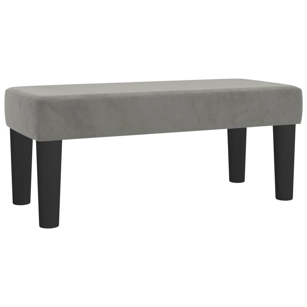 Giroletto a Molle con Materasso-Struttura Letto Grigio Chiaro 80x200 cm Velluto 508290