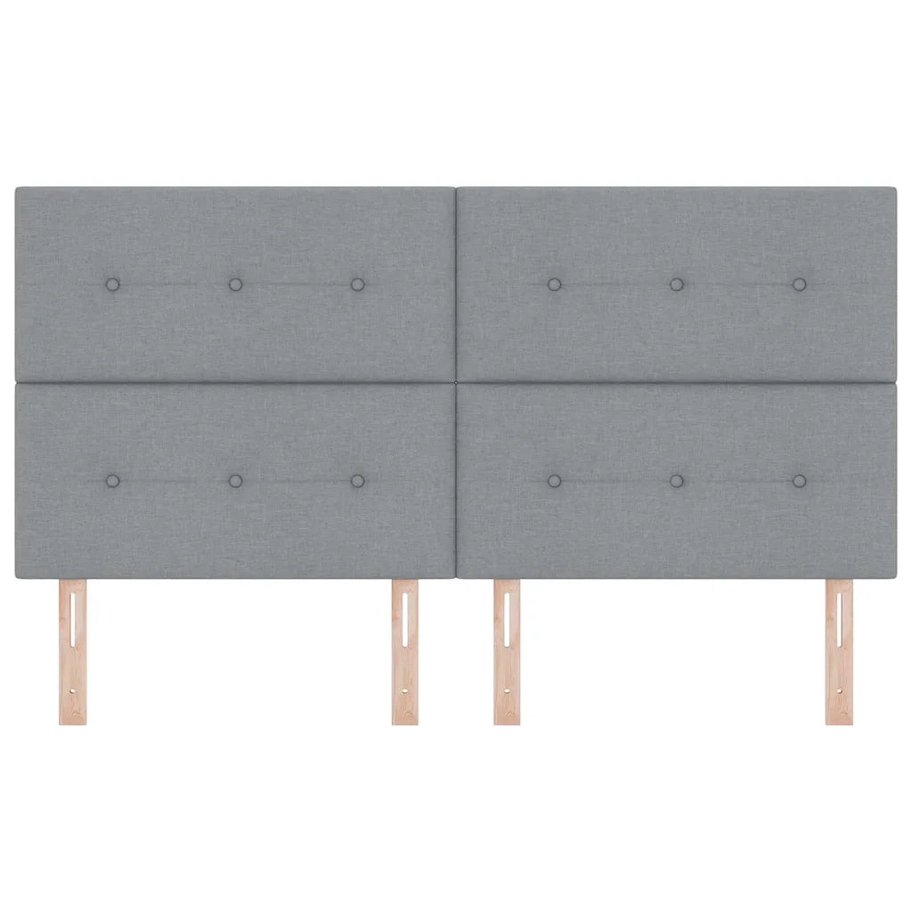 Testiera regolabile in altezza Grigio chiaro 180 cm Tessuto 3337847