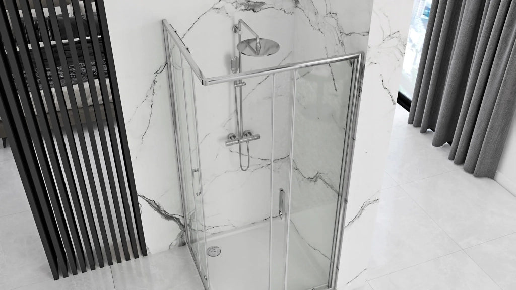 Cabina Doccia Rea Punto 80x80 con piatto doccia Savoy